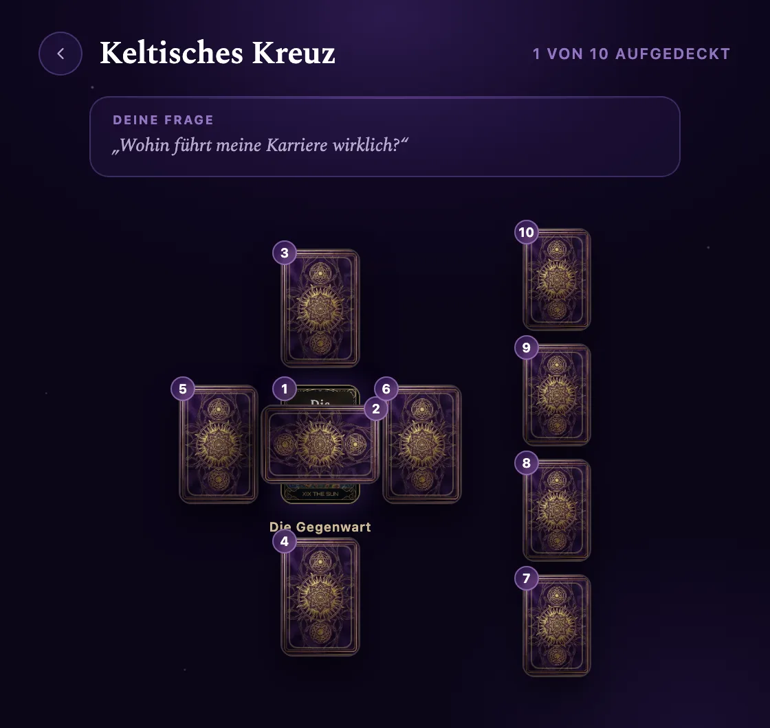 Das Keltische Kreuz — in der App