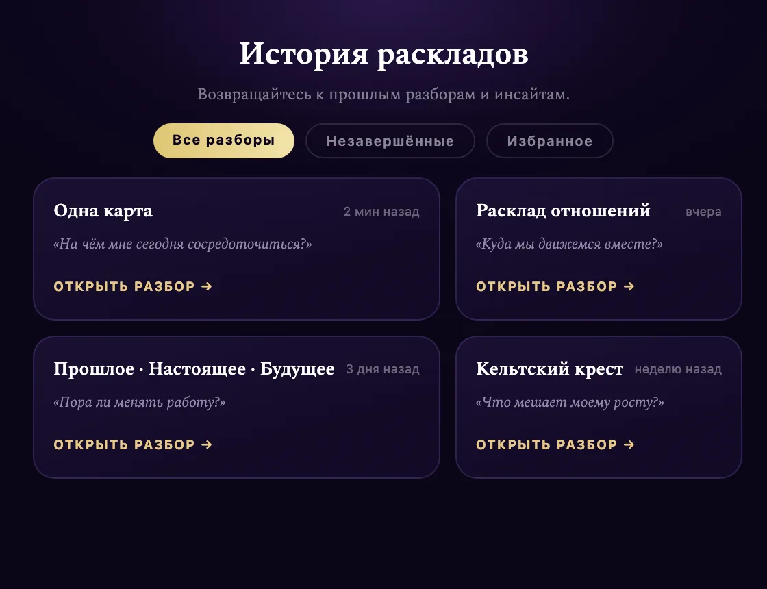 Личная история